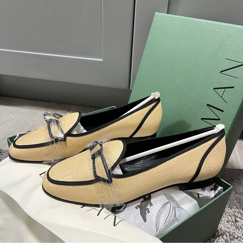 Alexandre Birman Grossgrain Loafer Flats - Picture 2 of 11